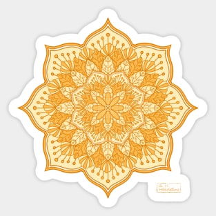 Autumn Sunrise Mandala Sticker